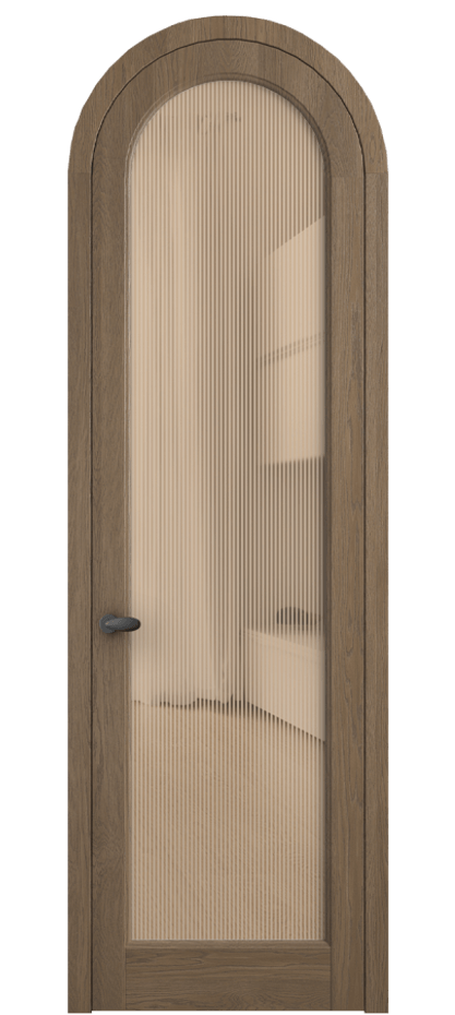 Межкомнатная дверь Палаццо 6814 Дуб джутовый матовый Рифлёное оранжевое стекло "Дюна", триплекс Цена 43979810 so'm | Volhovec