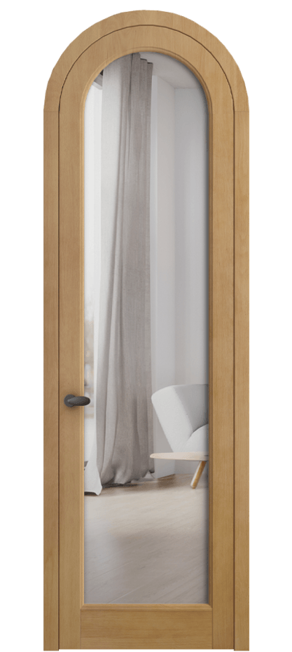 Межкомнатная дверь Палаццо 6814 Бук натуральный матовый Двустороннее зеркало, триплекс Цена 35269080 so'm | Volhovec