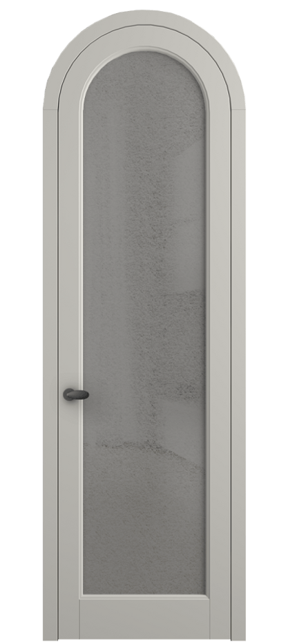 Межкомнатная дверь Палаццо 6814 Матовый тёплый серый Фактурное серое стекло "Лёд", триплекс Цена 26625340 so'm | Volhovec