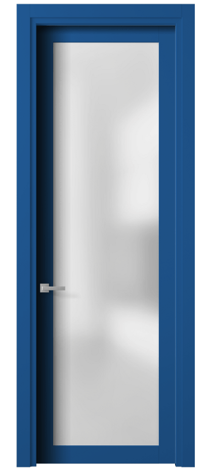 Межкомнатная дверь Планум 2102 Матовый белоснежный Сатинированное стекло Цена 13353200 so'm | Volhovec