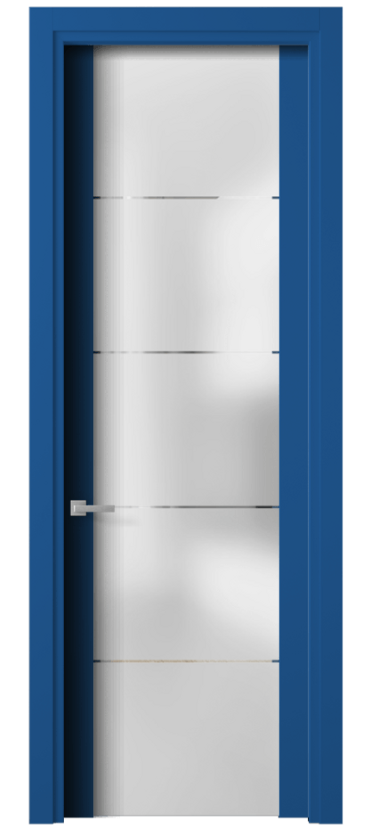 Межкомнатная дверь Planum 4114 Матовый белоснежный Сатинированное стекло с гравировкой «КВАДРО», триплекс Цена 4100 AZE | Volhovec
