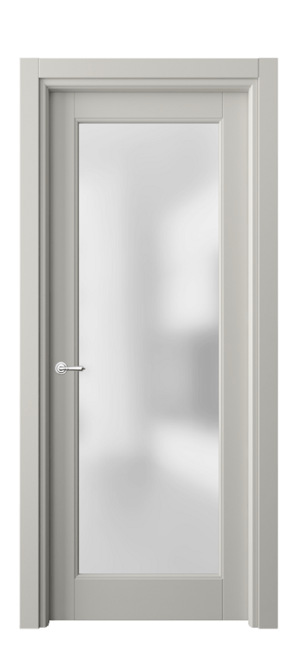 Межкомнатная дверь Toscana Elegante 6300 Бук тёплый серый Сатинированное стекло Цена 19203600 so'm | Volhovec