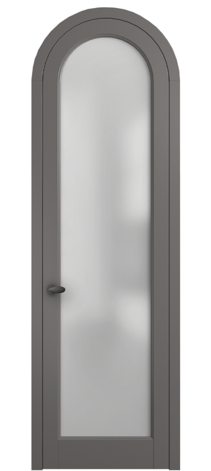 Межкомнатная дверь Палаццо 6814 Матовый классический серый Сатинированное стекло Цена 25407340 so'm | Volhovec