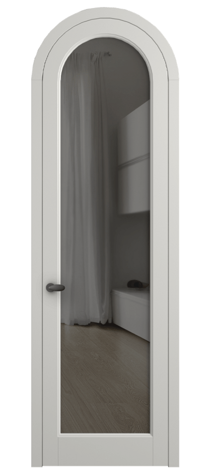 Межкомнатная дверь Палаццо 6814 Матовый серый Прозрачное серое стекло, триплекс Цена 26036640 so'm | Volhovec