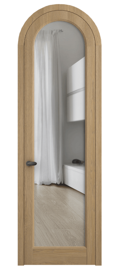 Межкомнатная дверь Палаццо 6814 Дуб соломенный матовый Прозрачное стекло Цена 41888910 so'm | Volhovec