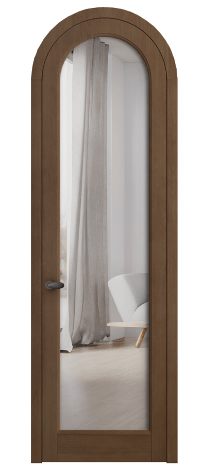 Межкомнатная дверь Палаццо 6814 Бук тёмный матовый Двустороннее зеркало, триплекс Цена 35269080 so'm | Volhovec