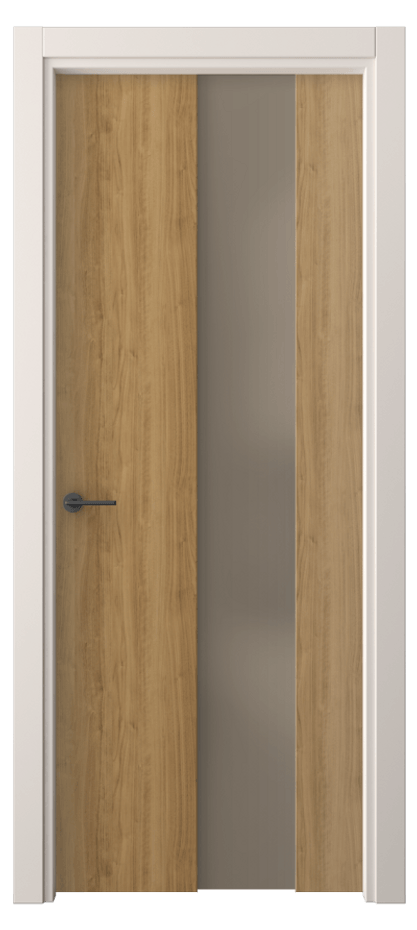 Межкомнатная дверь Freedom 4226 Грецкий орех Сатинированное бронзовое стекло, триплекс, 8 мм Цена 38299 ₽ | Volhovec