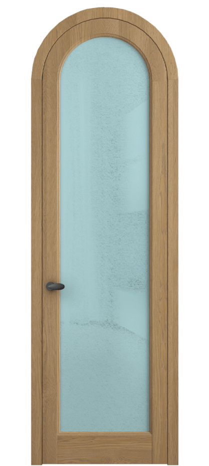 Межкомнатная дверь Палаццо 6814 Дуб пшеничный матовый Фактурное голубое стекло "Лёд", триплекс Цена 43979810 so'm | Volhovec