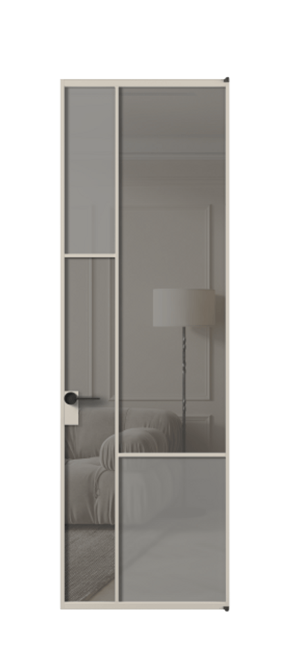 Дверь межкомнатная Mosaic АЛПЛ041.13 Алюминий светло-бежевый Сатинированное серое стекло, триплекс, 6 мм + Прозрачное серое стекло, триплекс Без короба АСБЖ Цена 33671610 Стоимость комплекта двери включает:
1. Полотно (600/650/700/750/800/850/900/950*2000-2400 мм).
2. Короб
3. Комплект фурнитуры (2 торцевые петли и магнитный замок с ответной планкой). Фабрика дверей Волховец 8 (800) 551 43 19 Межкомнатная дверь Mosaic АЛПЛ041.13 Алюминий светло-бежевый Сатинированное серое стекло, триплекс, 6 мм + Прозрачное серое стекло, триплекс Цена 33671610 so'm | Volhovec