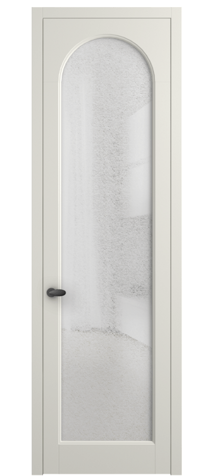 Межкомнатная дверь Палаццо 6804 Матовый жемчужный Фактурное стекло "Лёд", триплекс Цена 20914950 so'm | Volhovec