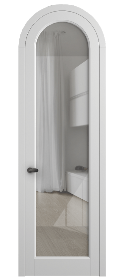 Дверь межкомнатная Палаццо 6814 Матовый белоснежный Рефлективное прозрачное стекло "Stopsol", калёное 0536R МБЛ Цена 27031340 so'm Наличники уже входят в базовый комплект. Фабрика дверей Волховец 8 (800) 551 43 19 Межкомнатная дверь Палаццо 6814 Матовый белоснежный Рефлективное прозрачное стекло "Stopsol", калёное Цена 27031340 so'm | Volhovec