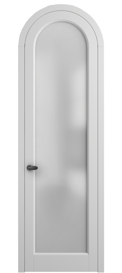 Межкомнатная дверь Палаццо 6814 Матовый белоснежный Сатинированное стекло Цена 25407340 so'm | Volhovec