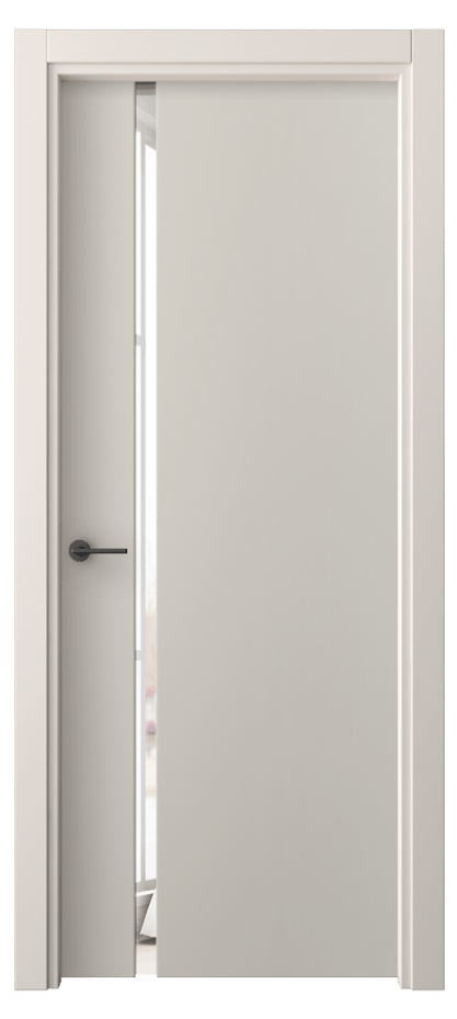 Межкомнатная дверь Freedom 4222 ПЭТ светло-серый Двустороннее зеркало, триплекс Цена 8221360 so'm | Volhovec