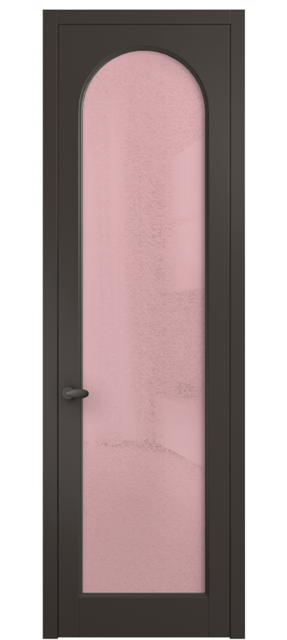 Дверь межкомнатная Палаццо 6804 Матовый антрацит Фактурное розовое стекло "Лёд", триплекс 0536 МАН Цена 20914950 so'm Наличники уже входят в базовый комплект. Фабрика дверей Волховец 8 (800) 551 43 19 Межкомнатная дверь Палаццо 6804 Матовый антрацит Фактурное розовое стекло "Лёд", триплекс Цена 20914950 so'm | Volhovec