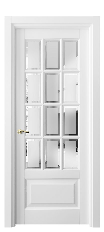 Дверь межкомнатная Лигнум 0728 Матовый белоснежный Сатинированное стекло с фацетом Гладкий наличник МБЛ Цена 24420700 so'm Наличники уже входят в базовый комплект. Фабрика дверей Волховец 8 (800) 551 43 19 Межкомнатная дверь Лигнум 0728 Матовый белоснежный Сатинированное стекло с фацетом Цена 24420700 so'm | Volhovec