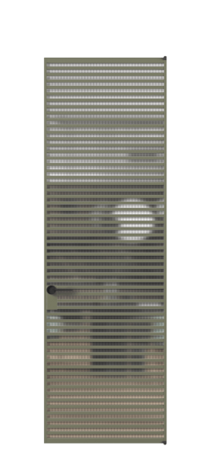 Алюминиевая дверь АЛПЛ040.07 Алюминий оливковый тёмный Mesh silver Цена 35799050  | Volhovec