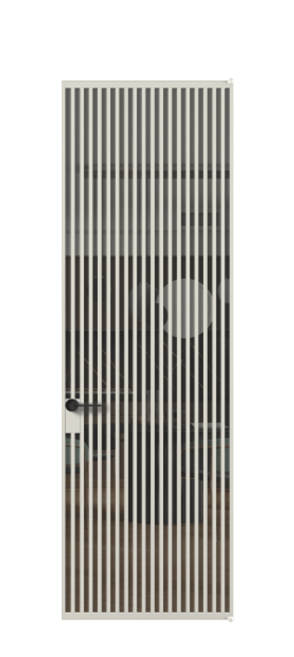 Алюминиевая дверь АЛПЛ040.06 Алюминий облачно-серый Прозрачное серое стекло, триплекс Цена 46826010  | Volhovec