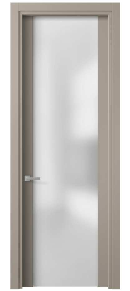 Межкомнатная дверь Planum 4114 Матовый бисквитный Сатинированное стекло Цена 44559 ₽ | Volhovec