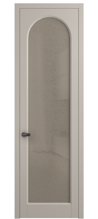 Межкомнатная дверь Палаццо 6804 Матовый светло-бежевый Фактурное бронзовое стекло "Лёд", триплекс Цена 20914950 so'm | Volhovec