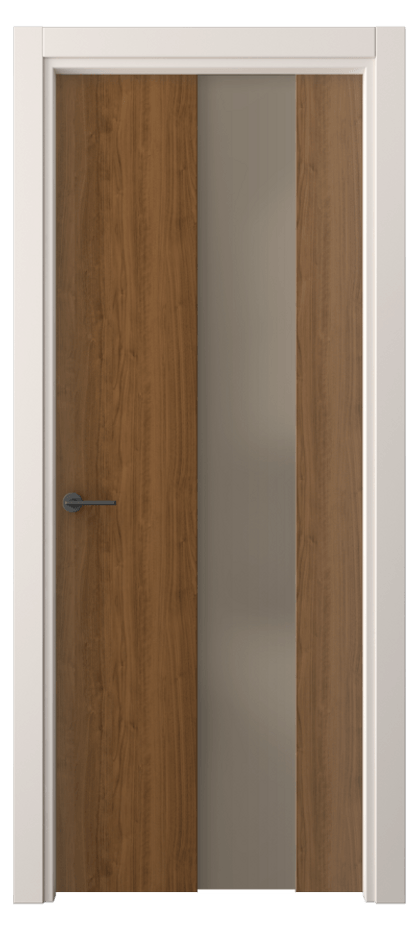 Межкомнатная дверь Freedom 4226 Лесной орех Сатинированное бронзовое стекло, триплекс Цена 40799 ₽ | Volhovec