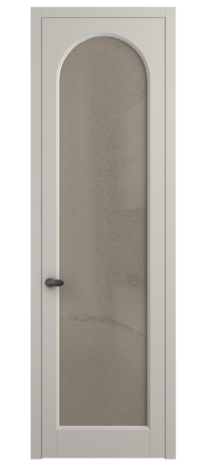 Межкомнатная дверь Палаццо 6804 Матовый облачно-серый Фактурное бронзовое стекло "Лёд", триплекс Цена 20914950 so'm | Volhovec