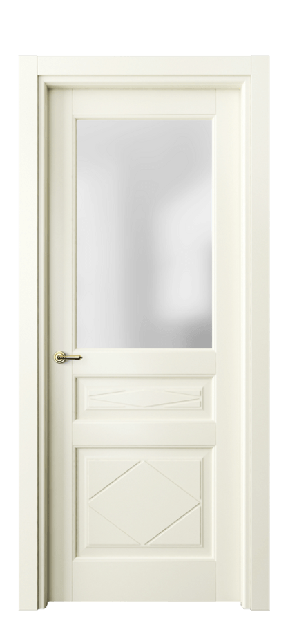 Межкомнатная дверь Тоскана Ромбо 6344 Матовый молочно-белый Сатинированное стекло Цена 20076500 so'm | Volhovec