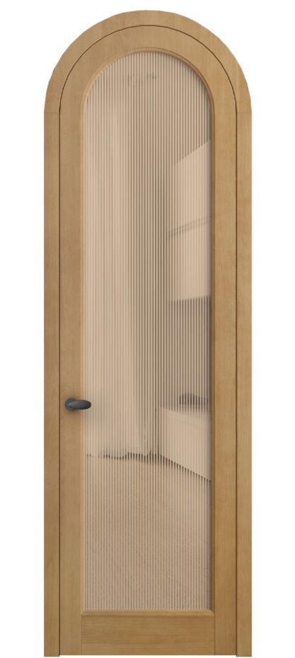 Межкомнатная дверь Палаццо 6814 Бук натуральный матовый Рифлёное оранжевое стекло "Дюна", триплекс Цена 36081080 so'm | Volhovec