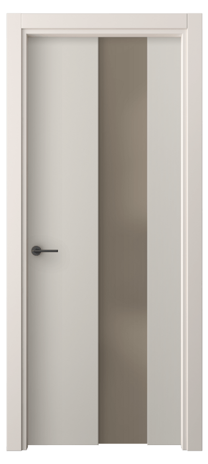 Межкомнатная дверь Freedom 4226 ПЭТ светло-серый Сатинированное бронзовое стекло, триплекс, 8 мм Цена 5862500 so'm | Volhovec