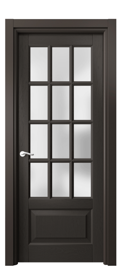 Межкомнатная дверь Lignum 0728 Дуб антрацит Сатинированное стекло Цена 24083720 so'm | Volhovec
