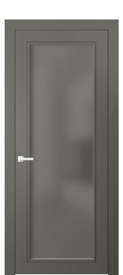 Межкомнатная дверь Neo Classic 8000 Матовый классический серый Сатинированное серое стекло, триплекс Цена 12131080 so'm | Volhovec