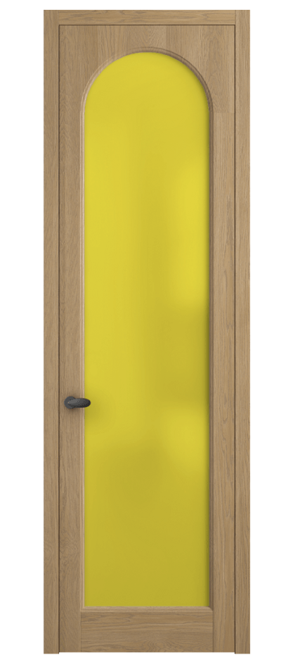 Межкомнатная дверь Палаццо 6804 Дуб соломенный матовый Сатинированное жёлтое стекло, триплекс Цена 30090550 so'm | Volhovec
