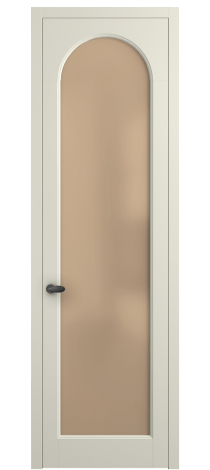 Межкомнатная дверь Палаццо 6804 Матовый молочно-белый Сатинированное оранжевое стекло, триплекс Цена 19696950 so'm | Volhovec