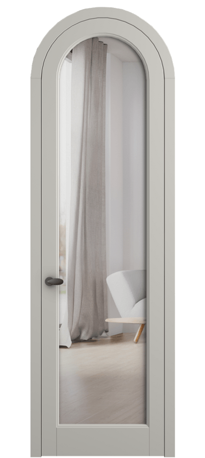 Межкомнатная дверь Палаццо 6814 Матовый тёплый серый Двустороннее зеркало, триплекс Цена 25813340 so'm | Volhovec