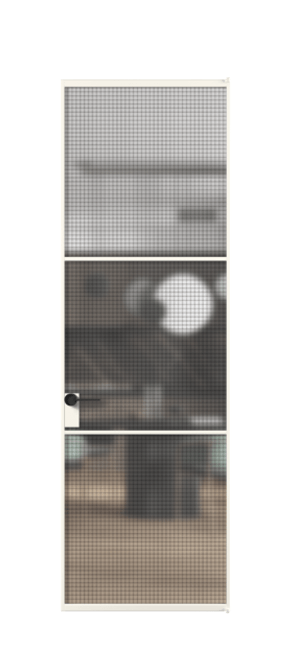 Алюминиевая дверь АЛПЛ040.03 Алюминий пудровый белый Декоративное стекло с сеткой "Mesh silver", триплекс. Без короба АПБЛ Цена 26465110 Стоимость комплекта двери включает:
1. Полотно (600/650/700/750/800/850/900/950*2000-2400 мм).
2. Короб
3. Комплект фурнитуры (2 торцевые петли и магнитный замок с ответной планкой). Фабрика дверей Волховец 8 (800) 551 43 19 Алюминиевая дверь АЛПЛ040.03 Алюминий пудровый белый Декоративное стекло с сеткой "Mesh silver", триплекс Цена 26465110 | Volhovec