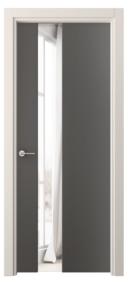 Межкомнатная дверь Фридом 4224 ПЭТ графитовый Двустороннее зеркало, триплекс Цена 7043960 so'm | Volhovec