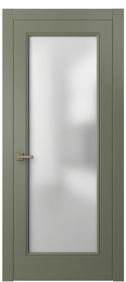 Дверь межкомнатная Linea 8300 Матовый оливковый тёмный Сатинированное стекло Гладкий компланарный наличник МОТ* Цена 15163900 so'm Наличники уже входят в базовый комплект. Фабрика дверей Волховец 8 (800) 551 43 19 Межкомнатная дверь Linea 8300 Матовый оливковый тёмный Сатинированное стекло Цена 15163900 so'm | Volhovec