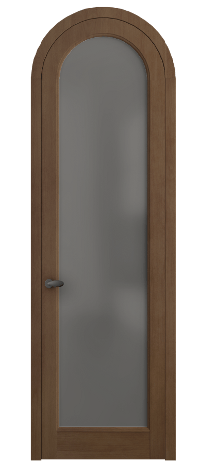 Межкомнатная дверь Палаццо 6814 Бук тёмный матовый Сатинированное серое стекло, триплекс Цена 35593880 so'm | Volhovec