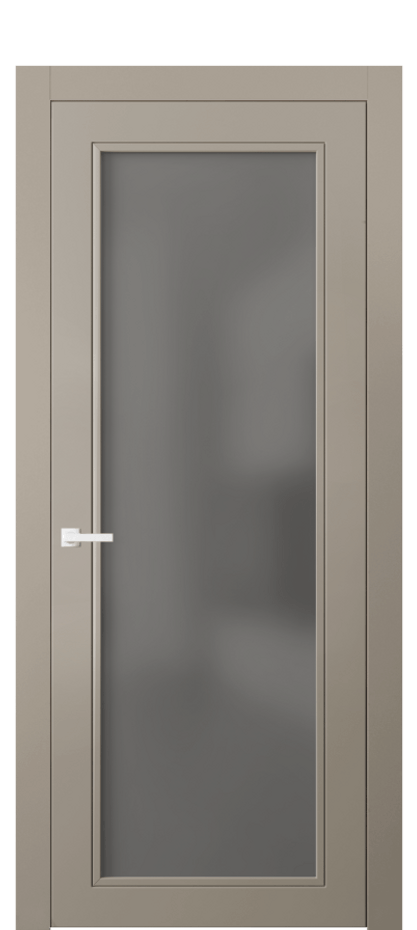 Дверь межкомнатная Neo Classic 8000 Матовый бисквитный Сатинированное серое стекло, триплекс Гладкий компланарный наличник МБСК Цена 15163900 so'm Наличники уже входят в базовый комплект. Фабрика дверей Волховец 8 (800) 551 43 19 Межкомнатная дверь Neo Classic 8000 Матовый бисквитный Сатинированное серое стекло, триплекс Цена 15163900 so'm | Volhovec