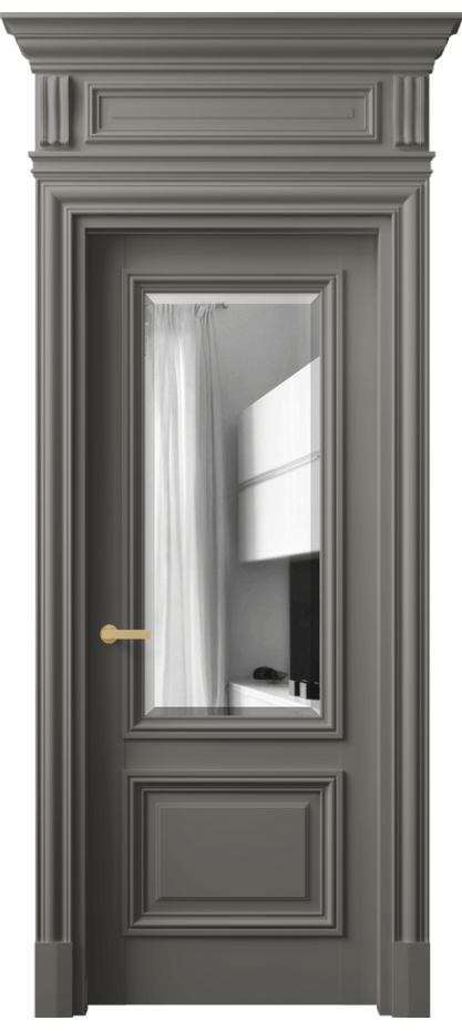 Дверь межкомнатная Антик 7302 Матовый классический серый Двустороннее зеркало с фацетом, триплекс КЭП + Объёмный фриз + Карниз МКЛС Цена 33963730 so'm Наличники уже входят в базовый комплект. Фабрика дверей Волховец 8 (800) 551 43 19 Межкомнатная дверь Антик 7302 Матовый классический серый Двустороннее зеркало с фацетом, триплекс Цена 33963730 so'm | Volhovec