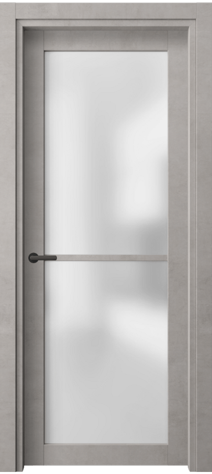 Межкомнатная дверь Нео 2108 Леон серебро Сатинированное стекло Цена 7790940 so'm | Volhovec