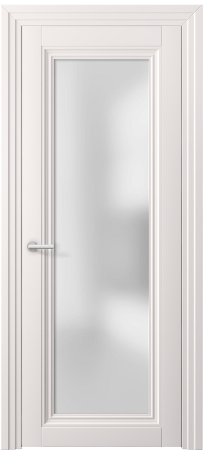 Межкомнатная дверь Центро 2502 ПЭТ кремово-серый Сатинированное стекло Цена 9540800 so'm | Volhovec