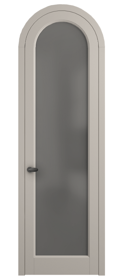 Межкомнатная дверь Палаццо 6814 Матовый светло-бежевый Сатинированное серое стекло, триплекс Цена 26036640 so'm | Volhovec