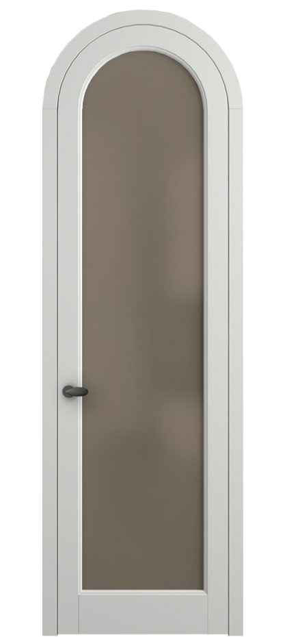 Межкомнатная дверь Палаццо 6814 Матовый светло-серый Сатинированное бронзовое стекло, триплекс Цена 25407340 so'm | Volhovec