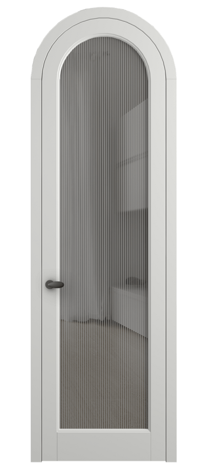 Межкомнатная дверь Палаццо 6814 Матовый светло-серый Рифлёное серое стекло "Дюна", триплекс Цена 26625340 so'm | Volhovec