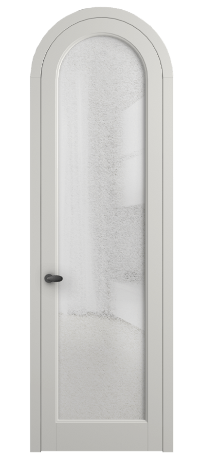 Межкомнатная дверь Палаццо 6814 Матовый серый Фактурное стекло "Лёд", триплекс Цена 26625340 so'm | Volhovec