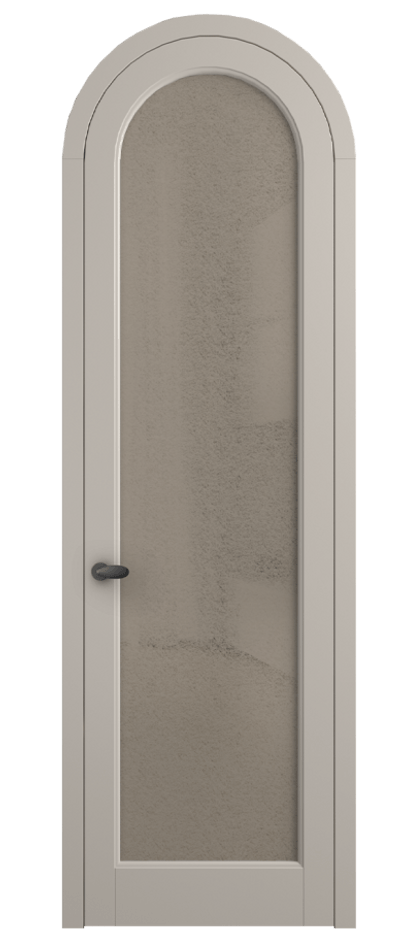 Межкомнатная дверь Палаццо 6814 Матовый светло-бежевый Фактурное бронзовое стекло "Лёд", триплекс Цена 26625340 so'm | Volhovec