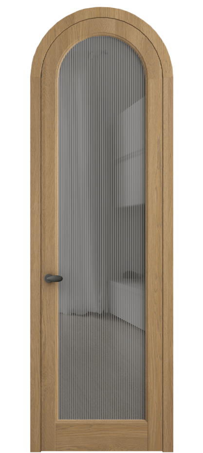 Межкомнатная дверь Палаццо 6814 Дуб пшеничный матовый Рифлёное серое стекло "Дюна", триплекс Цена 43106910 so'm | Volhovec
