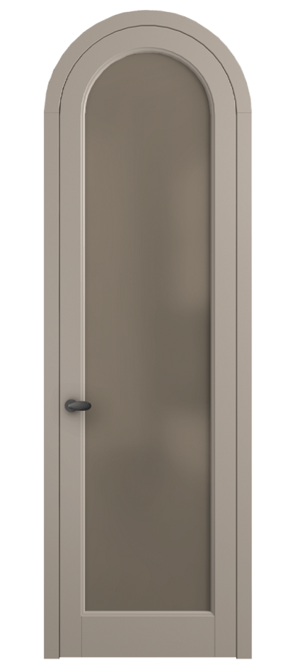 Межкомнатная дверь Палаццо 6814 Матовый бисквитный Сатинированное бронзовое стекло, триплекс Цена 25407340 so'm | Volhovec