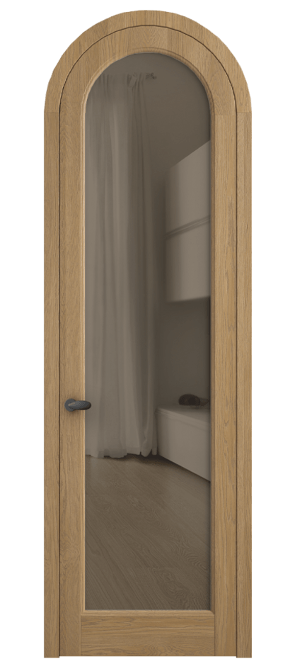 Межкомнатная дверь Палаццо 6814 Дуб пшеничный матовый Прозрачное бронзовое стекло, триплекс Цена 41888910 so'm | Volhovec