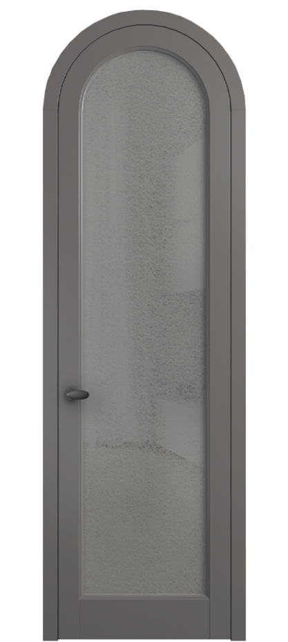 Межкомнатная дверь Палаццо 6814 Матовый классический серый Фактурное серое стекло "Лёд", триплекс Цена 190970 сом | Volhovec